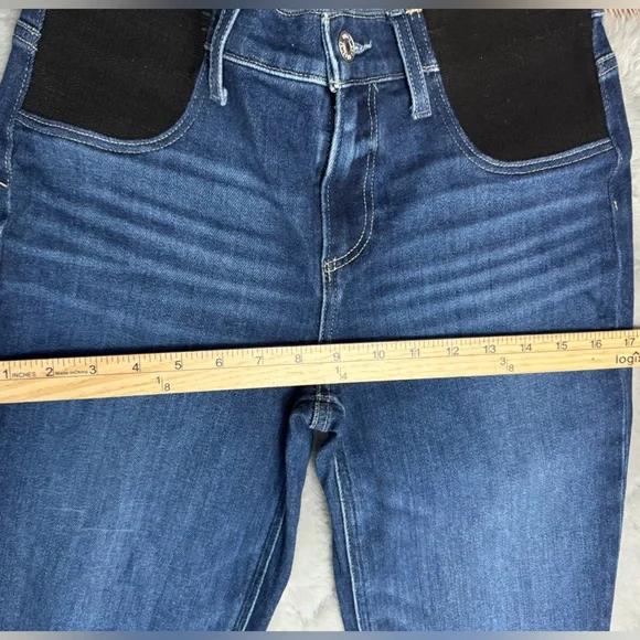 PAIGE Cindy Maternity Straight Leg Jeans In Suncrest Size 26 - Picture 13 of 16